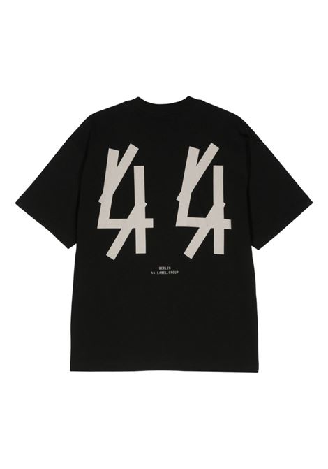 Black Classic logo-embroidered T-shirt 44 LABEL GROUP - men 44 LABEL GROUP | B0030556FA528P396